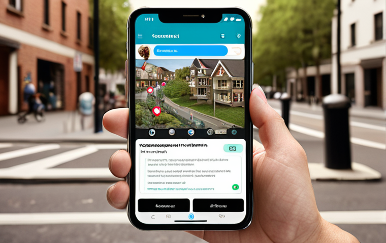 **A community management app interface:** Showing real-time announcements and voting features on a smartphone, streamlining communication with residents.