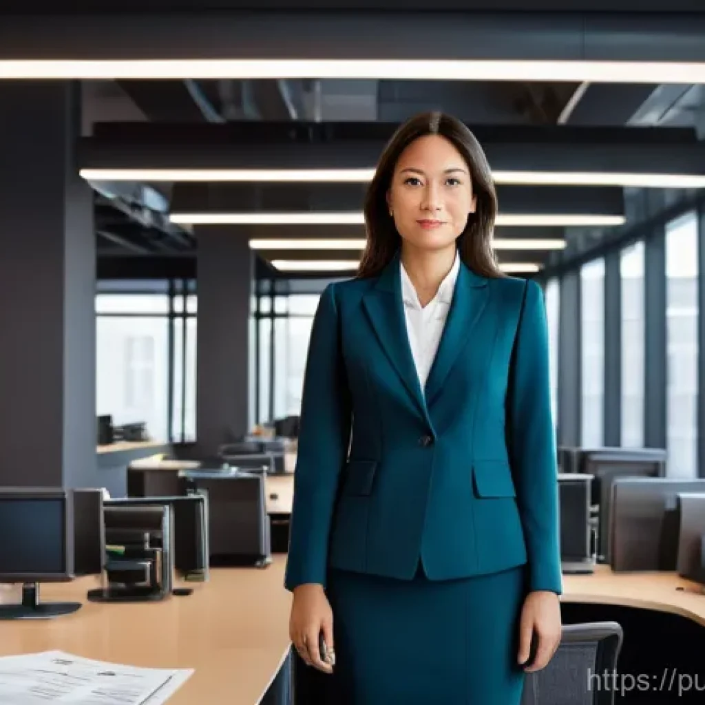 공공관리사 직무 경험을 경력으로 전환하는 법 - **Image Prompt 1: Bridging Public and Private Sector Worlds**
A confident female professional in...