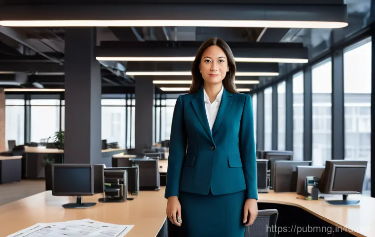 공공관리사 직무 경험을 경력으로 전환하는 법 - **Image Prompt 1: Bridging Public and Private Sector Worlds**
A confident female professional in...