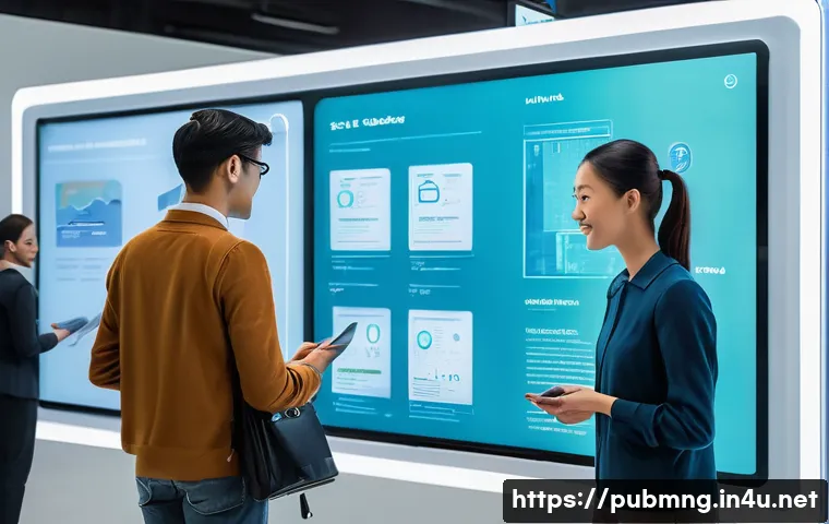 공공관리사와 관련된 최신 트렌드와 연구 주제 - **Prompt 1: AI-Powered Smart Public Service Center**
"A sleek, modern public service center bath...