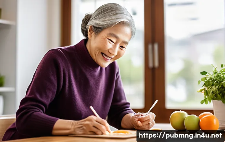공공관리사 직업 안정성 분석 - **Prompt 1: A Caring Connection in an Aging Society**
Generate an image of a compassionate femal...