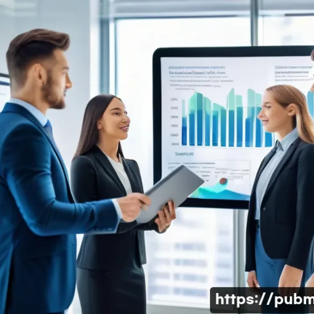 공공관리사 자격증 취득 후의 장기적 성장 가능성 - A professional, diverse group of people (men and women in business attire) standing confidently in a...