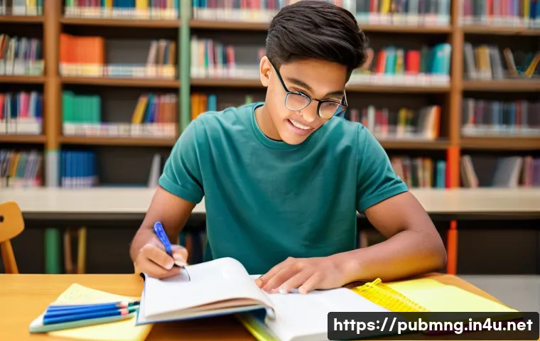 공공관리사 시험 과목별 심화 학습법 - **Prompt 1: Focused Study Session with Online Lectures**
A bright, clean, and modern study space...